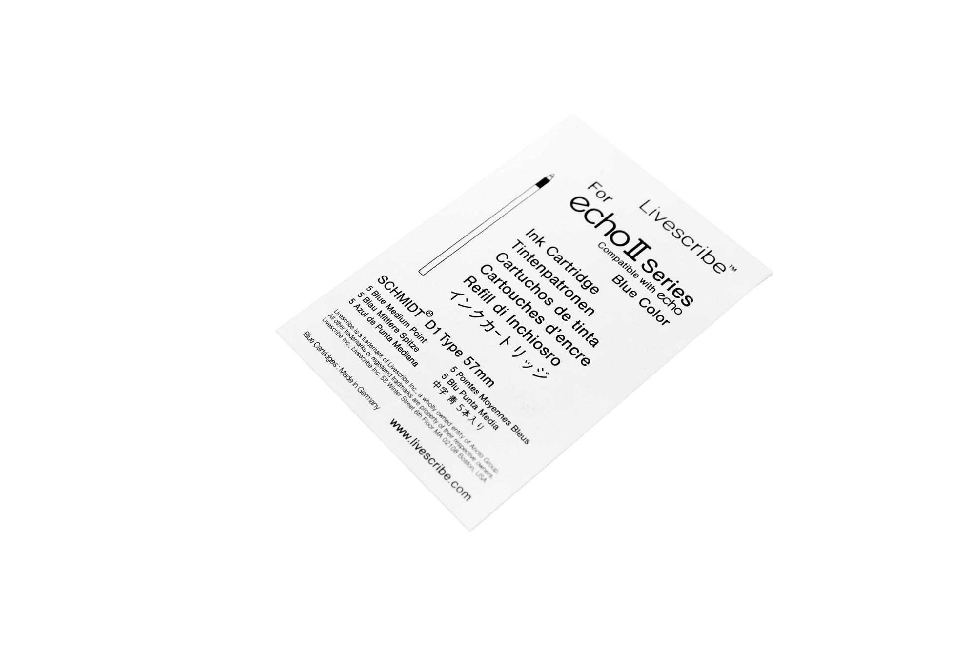 Echo Ink Cartridges -  5 pack -  Blue Medium